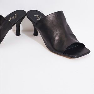 Free people cara square toe heels